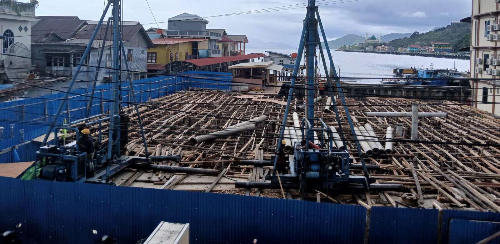 Pembangunan Pasar Loka Tarempa, Kabupaten Kepulauan Anambas.