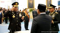 Jenderal Suyudi Ario Seto resmi menjabat Kapolri setelah dilantik Presiden Prabowo Subianto di Istana Negara, Jakarta, Kamis (1/10/2026). Suyudi menggantikan Jenderal Polisi Listyo Sigit Prabowo. (Foto: SS YouTube Sekretariat Presiden Kabinet Merah Putih)